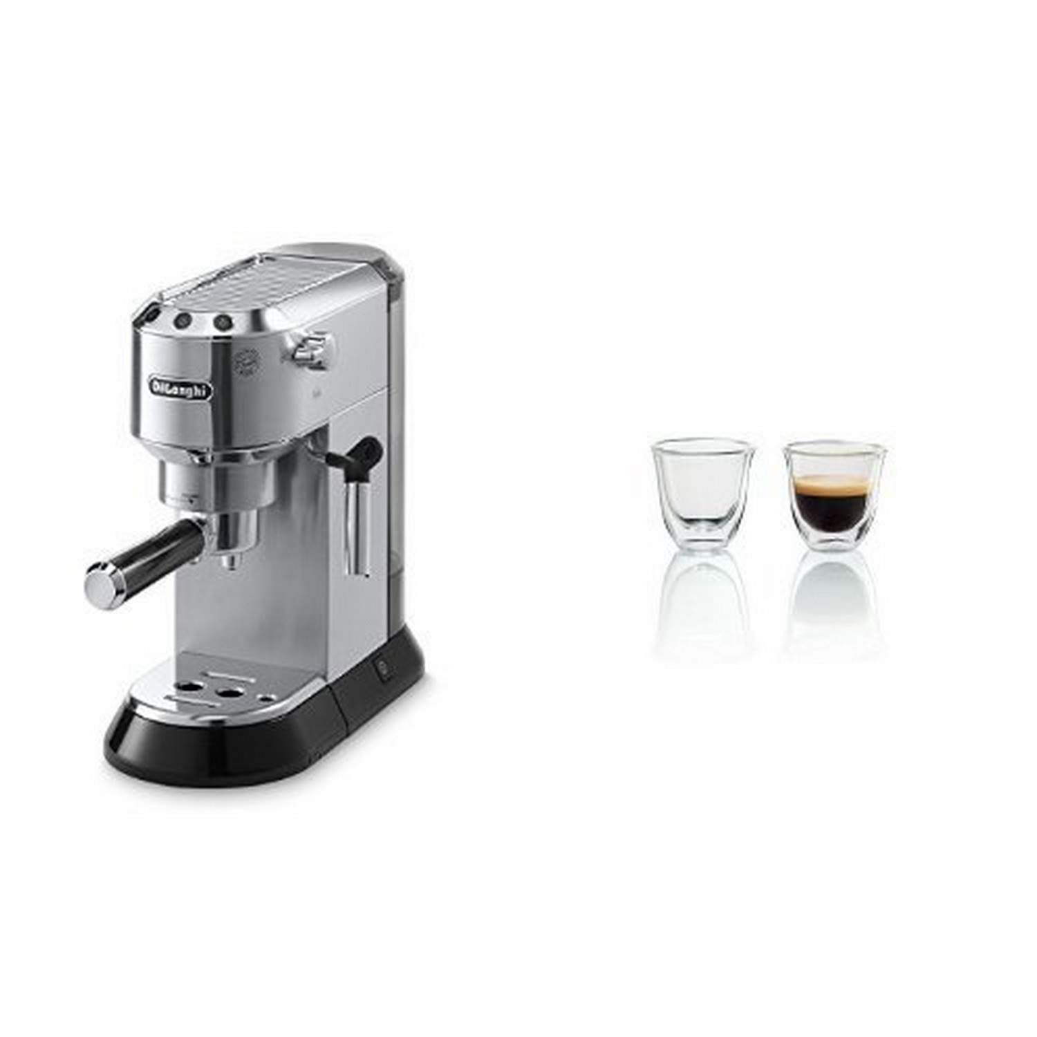 Delonghi EC680 Dedica 15 Bar Pump Espresso Machine with Two Double